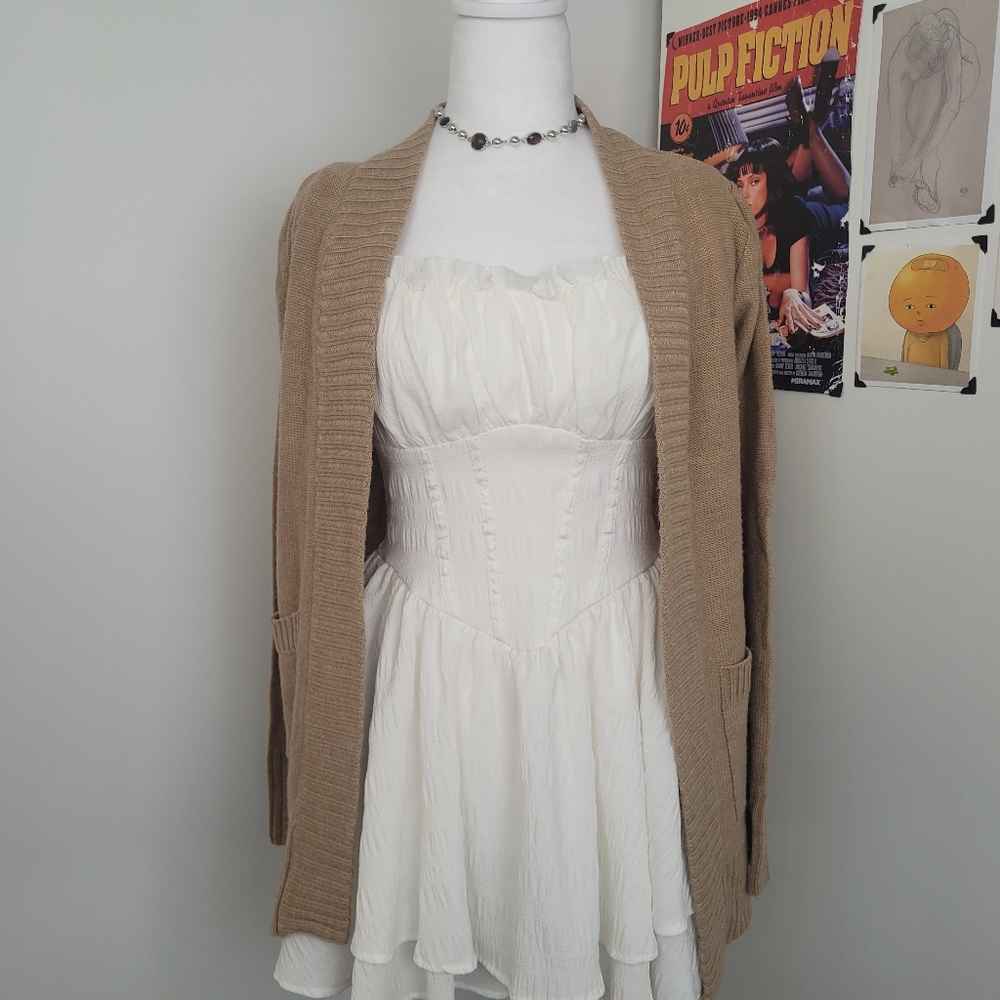 Urban Heritage Tan Cardigan - Size S